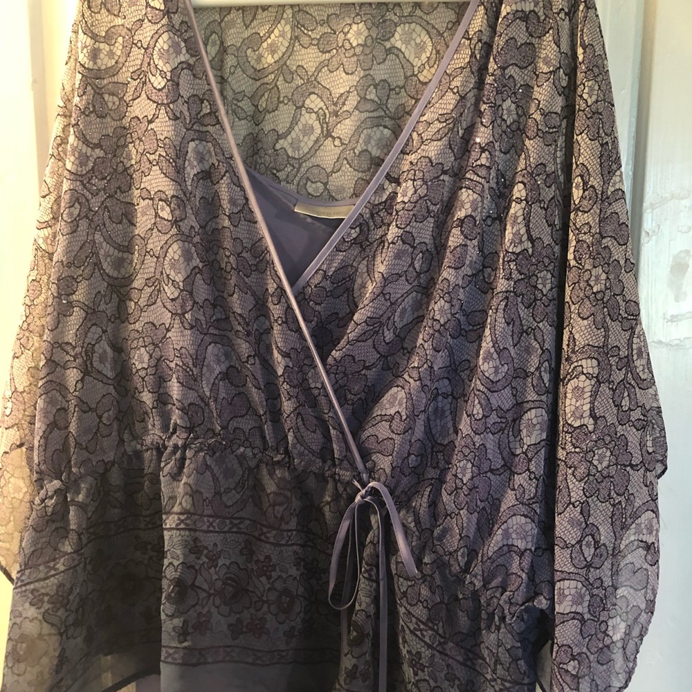 Avenue Lilac Ombré Chiffon Shirt